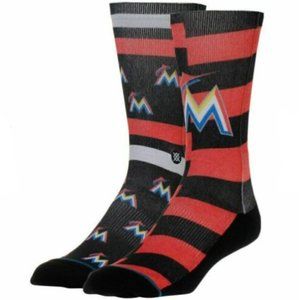 Stance Miami Marlins "Splatter" Socks Size M